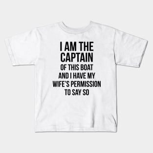 Captain funny T-shirt Kids T-Shirt